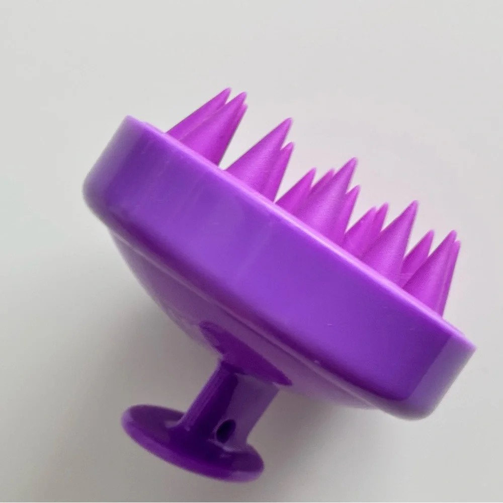 HEETA Purple Hair Scalp Massager Palm Shampoo Scrubber